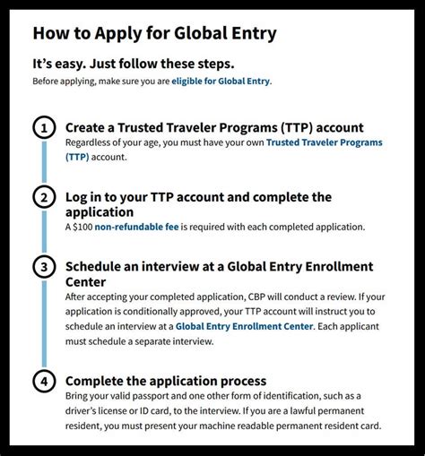 How to Apply for Global Entry .